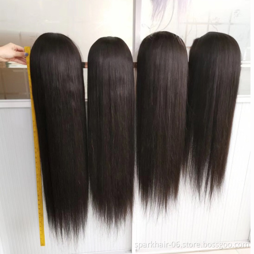 SPARK 30 32 34 36 inch Human Lace Frontal Wig Vendors Straight Virgin Brazilian Lace Front Human Hair Wigs For Black Women
